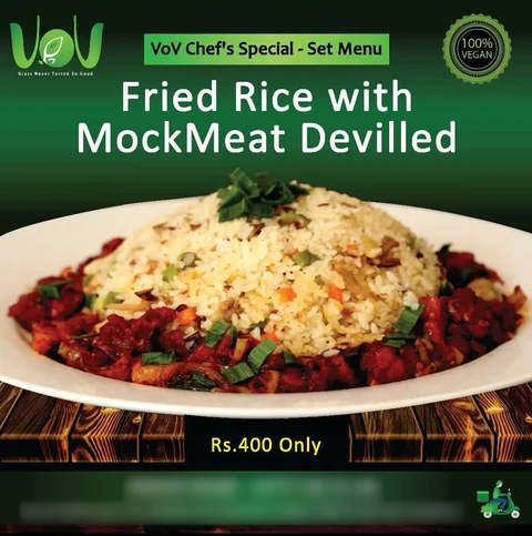 VoV Vegan Restaurant social post: Fried rice